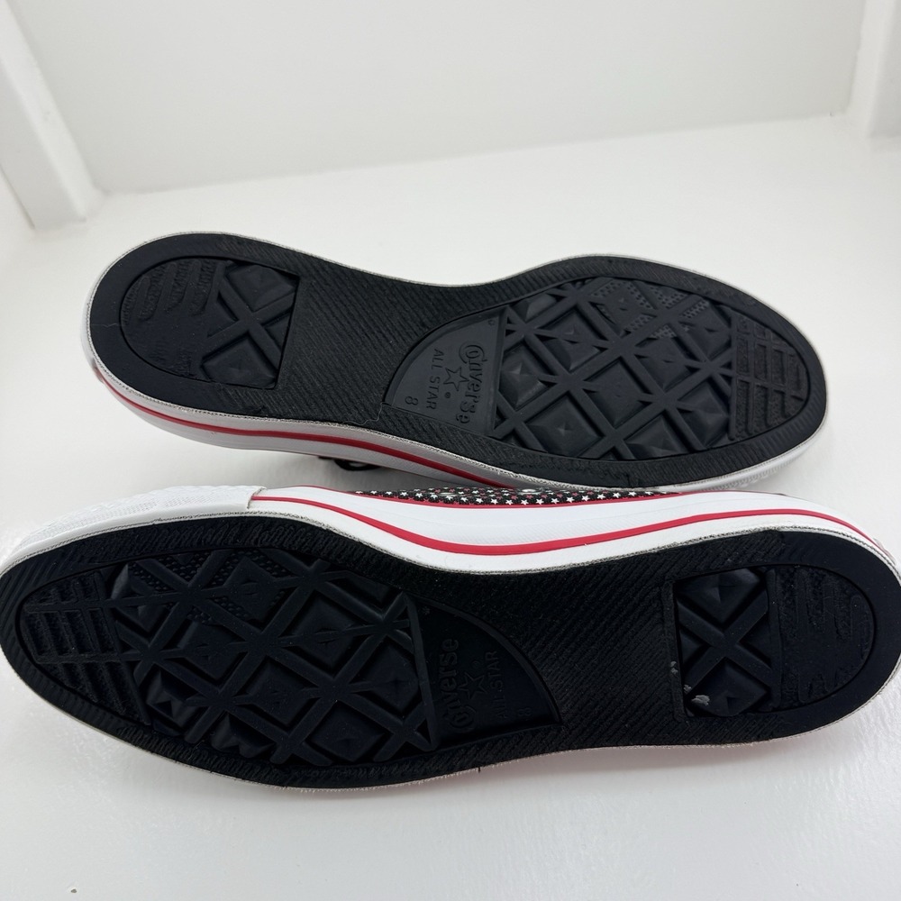 Converse Chuck Taylor All Star Women 10 Black Pink Star Print Low Top Sneakers - Picture 10 of 14